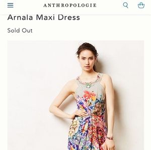 Anthropologie Arnala Maxi Dress size 4